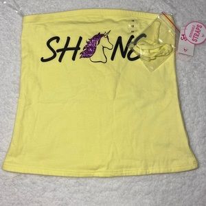 🐼 Justice yellow tube top